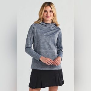 NWT- Bermuda Sands Carole Black Heather Golf/Athletic Hoodie, Size Small